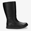 Gisell botas de piel con forro interior de pelo. negro