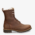Ibi botas de piel con forro interior de pelo. cuero