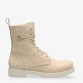 Frisia botas de piel con forro interior de pelo. crudo