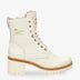 Padma botas de piel con forro interior de pelo. blanco