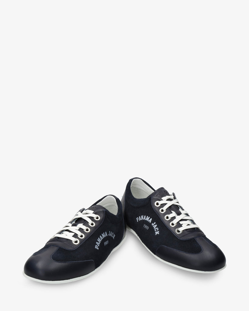 Alek sneakers de piel con forro interior de piel. marino