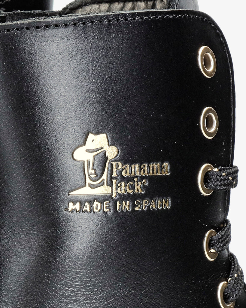 Carlyn botas de piel con forro interior de pelo. negro