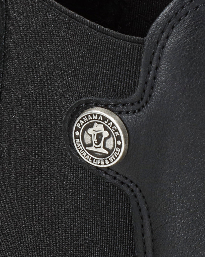 Cyntia Igloo botas de piel con forro interior de pelo natural. negro