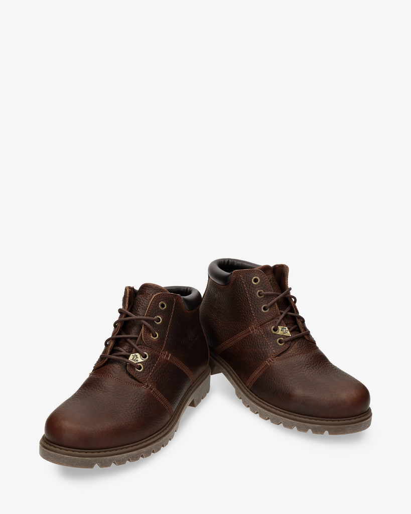 Fargo botines de piel con forro interior de piel. humo