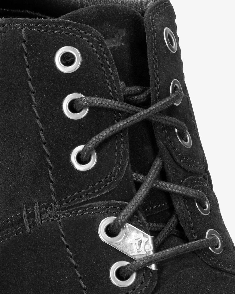 Fargo botín de piel con forro interior de piel. negro