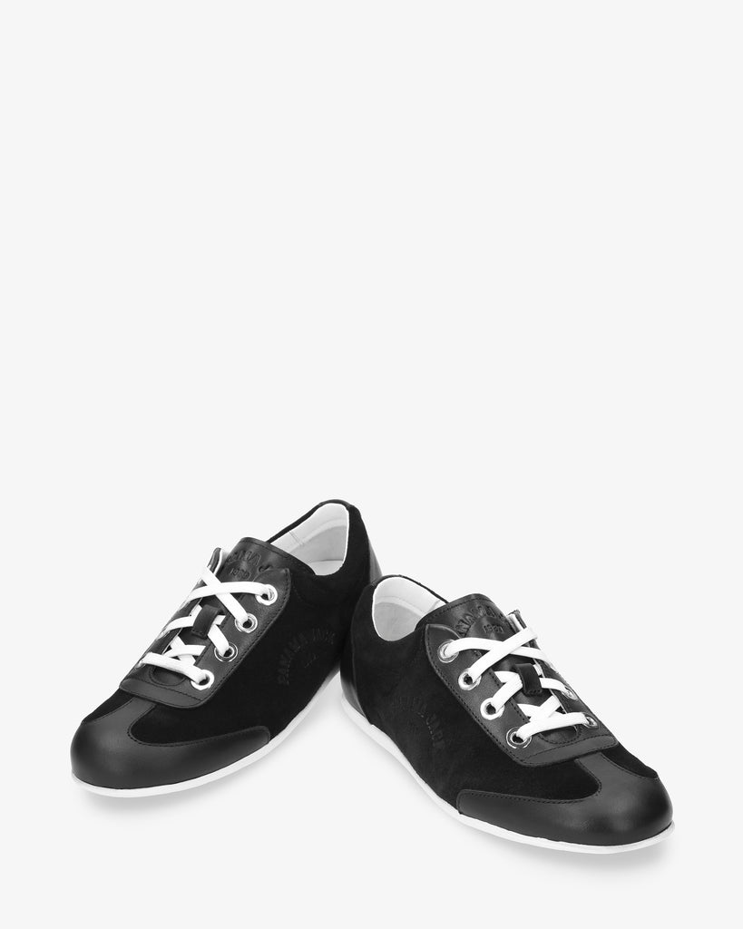 Farum sneakers de piel con forro interior de piel. negro
