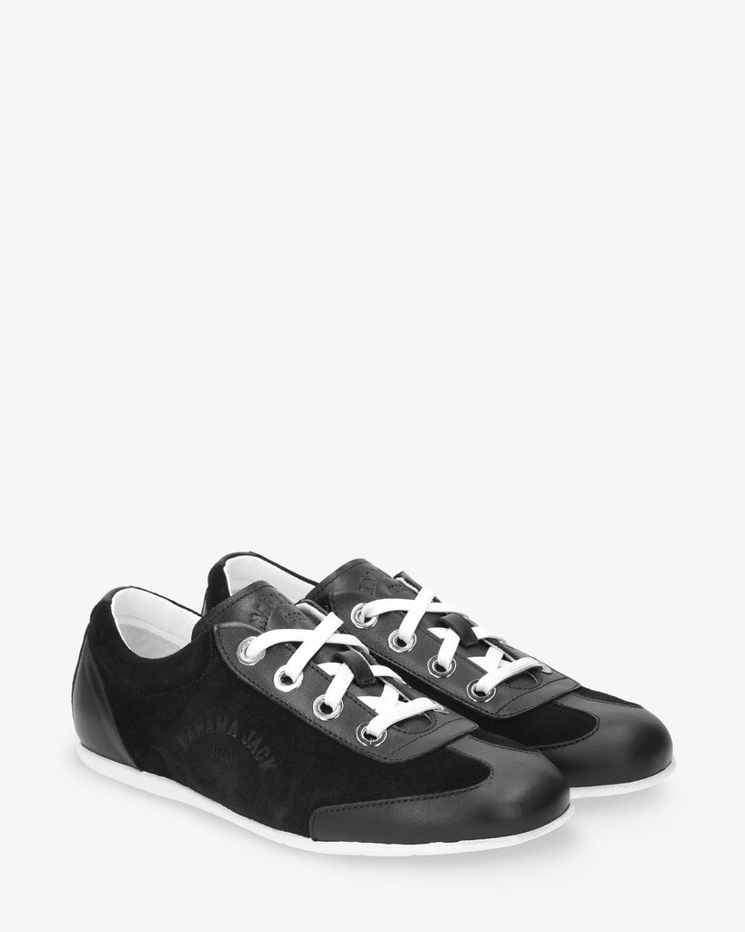 Farum sneakers de piel con forro interior de piel. negro