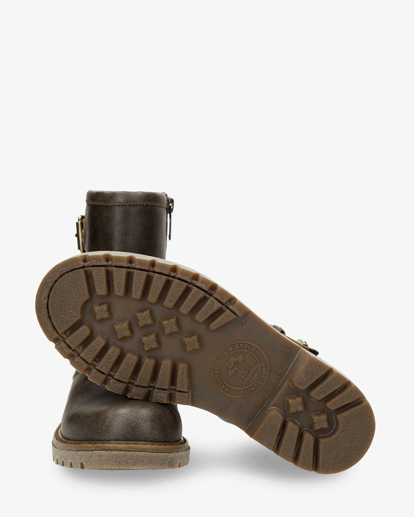 Felina botas de piel con forro interior de pelo. taupe