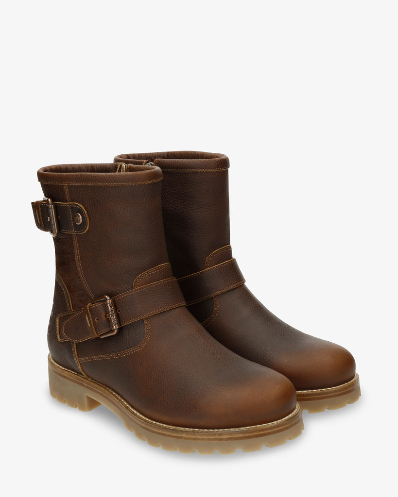 Felina Igloo botas de piel con forro interior de pelo natural. cuero