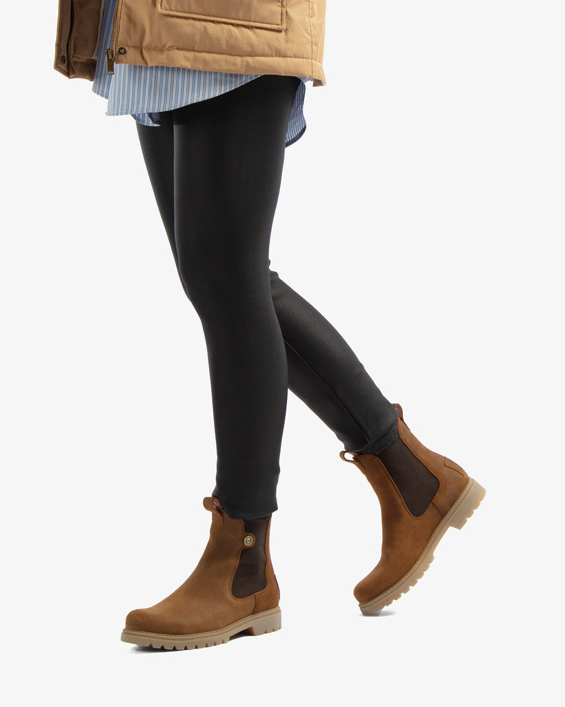 Francesca botines de piel con forro interior de piel. cuero