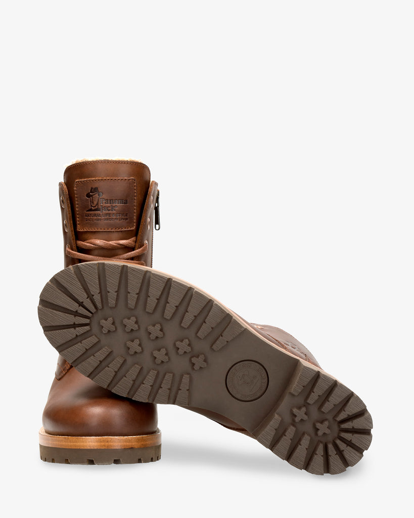 Frisia botas de piel con forro interior de pelo. cuero