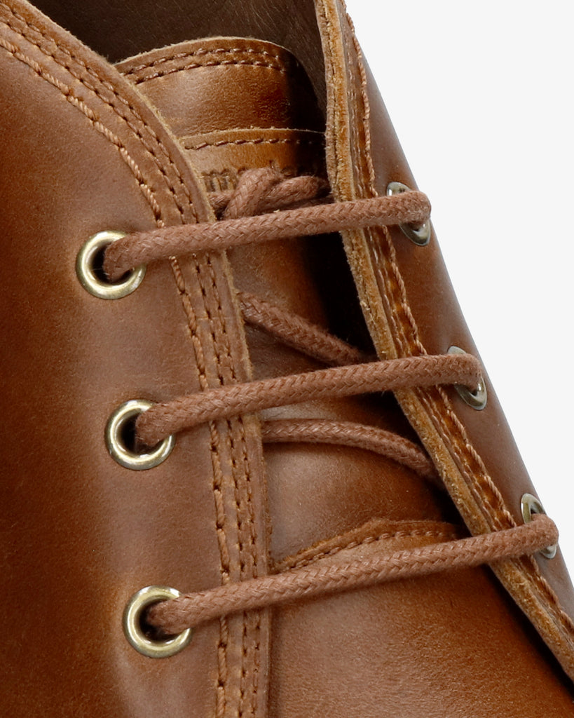 Gael botín de piel con forro interior de piel. camel