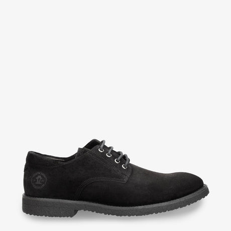 Gante zapatos de piel con forro interior de piel. negro