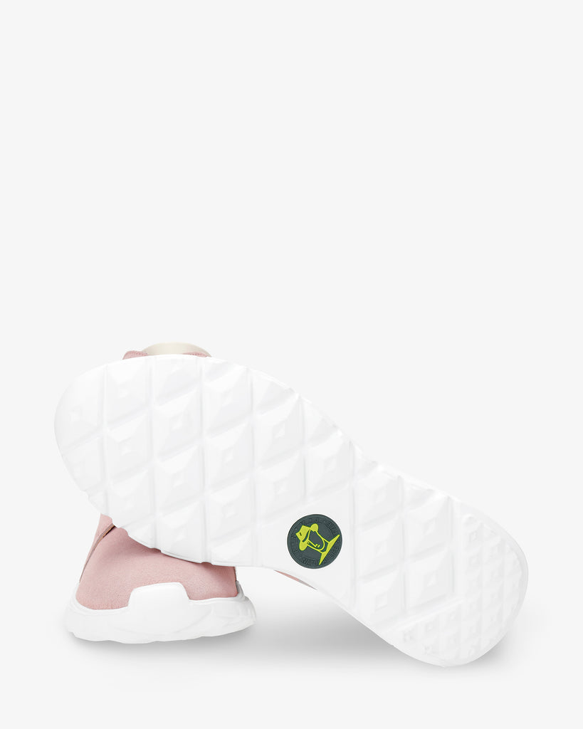 Jayla sneakers de piel con forro interior de piel. rosa