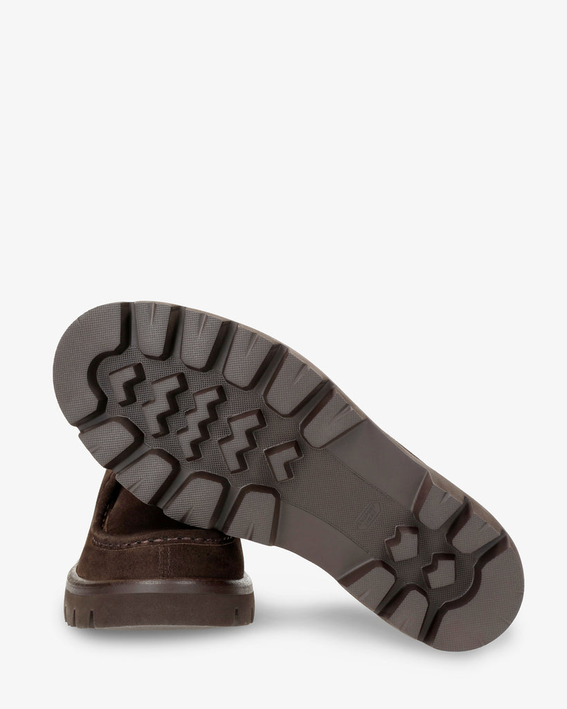 Lucca botín de piel con forro interior de piel. marron