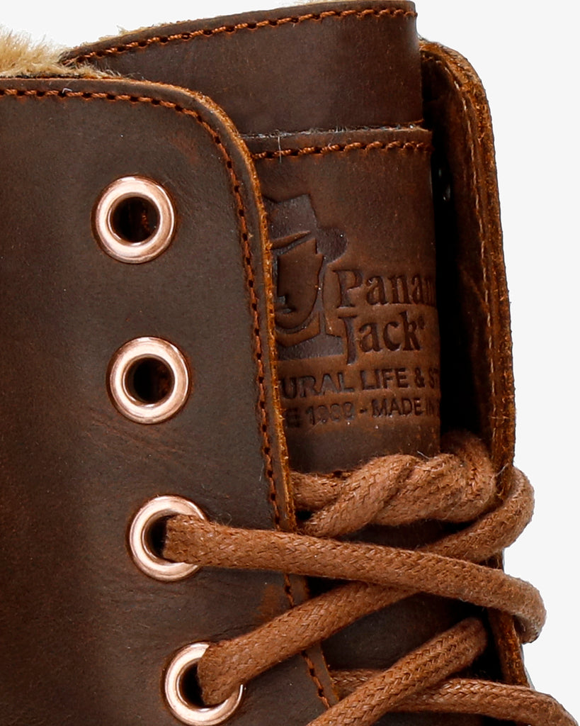 Padma botas de piel con forro interior de pelo. cuero