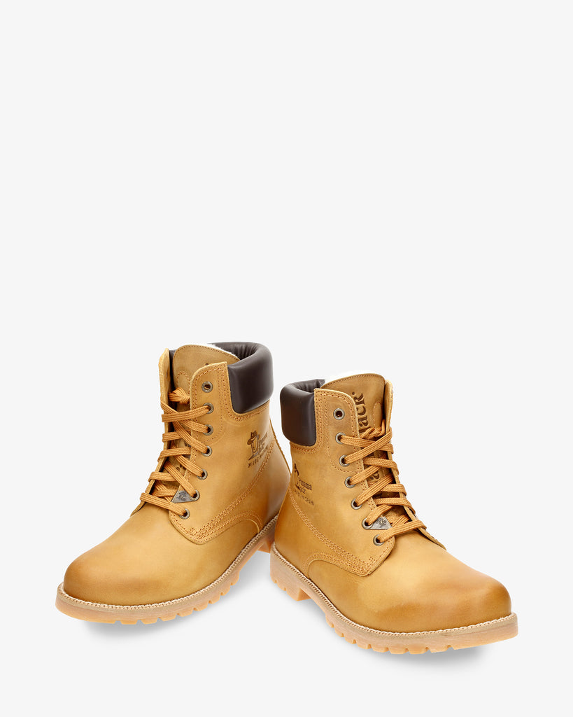 Panama 03 Igloo botas de piel con forro interior de pelo natural. vintage