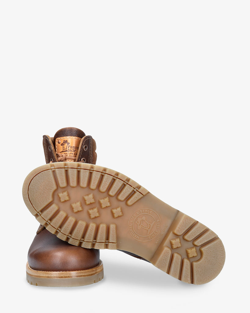 Panama 03 Igloo botas de piel con forro interior de pelo natural. cuero