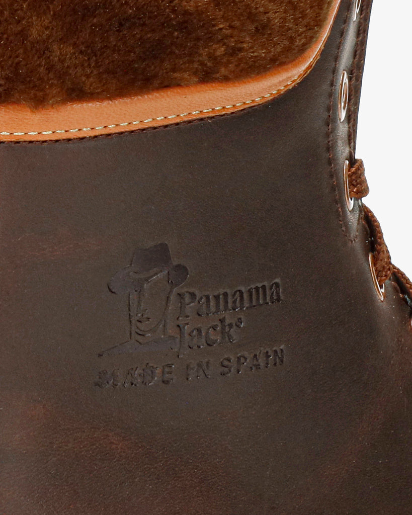 Panama 03 Igloo Trav botas de piel con forro interior de pelo natural. cuero