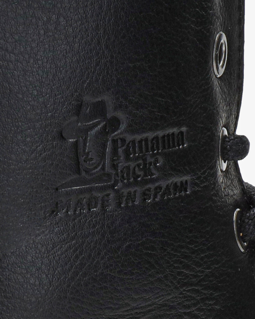 Renee botas de piel con forro interior de pelo. negro