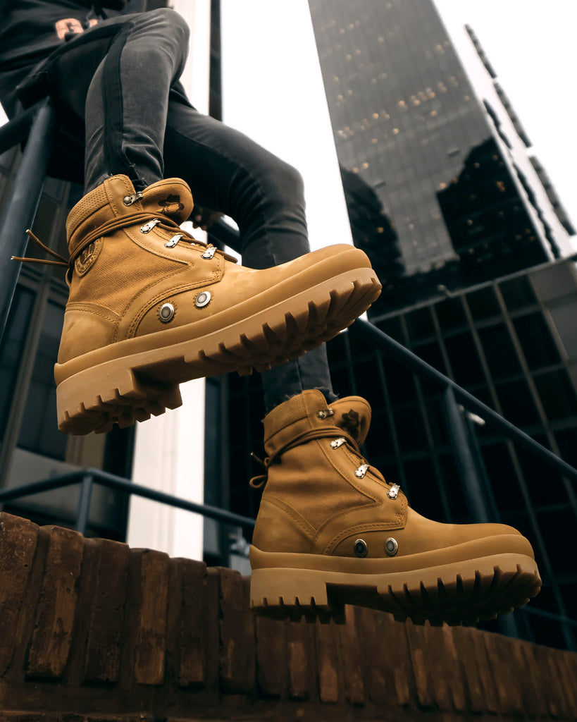 Route Boot Reporter botín de piel con forro interior de tejido. vintage