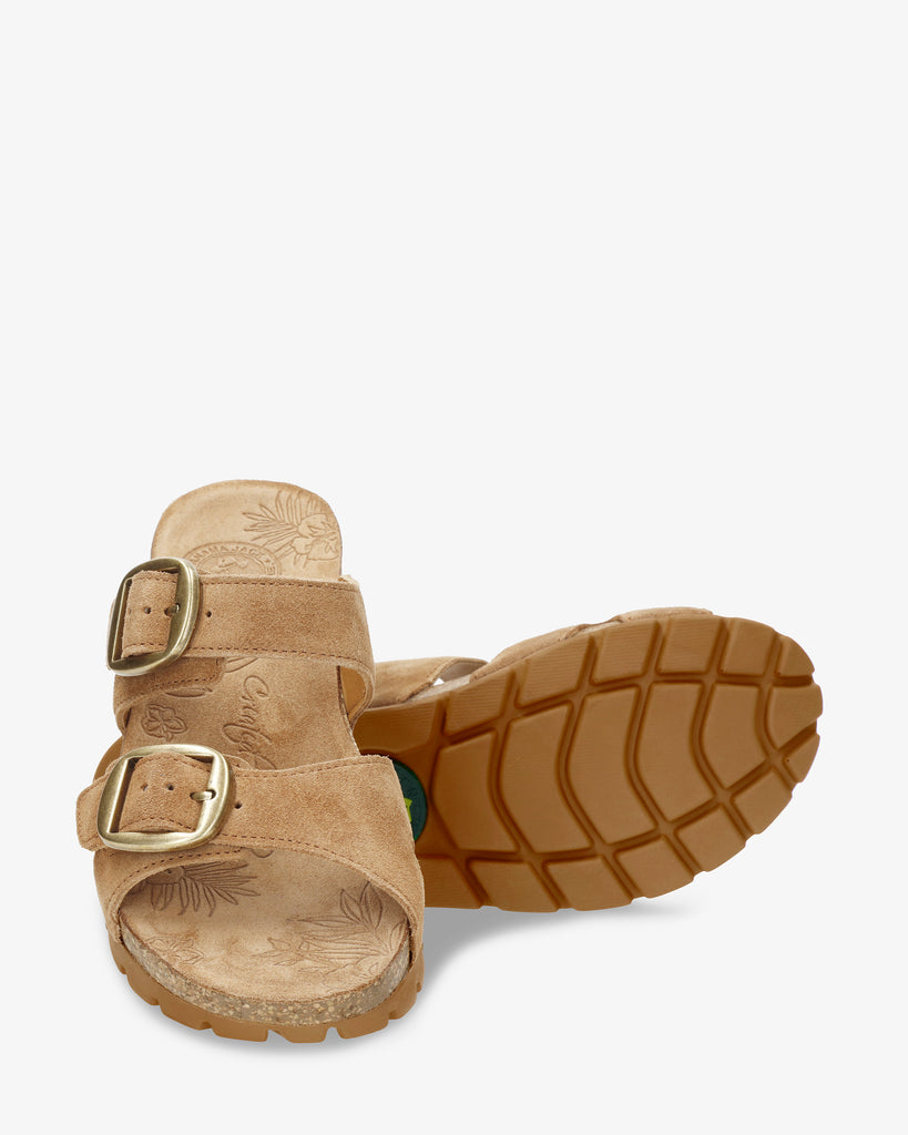 Shirley sandalias de piel con forro interior de piel. cuero