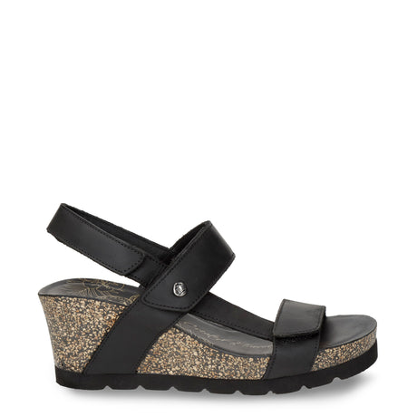 Vilma sandalias de piel con forro interior de piel. negro