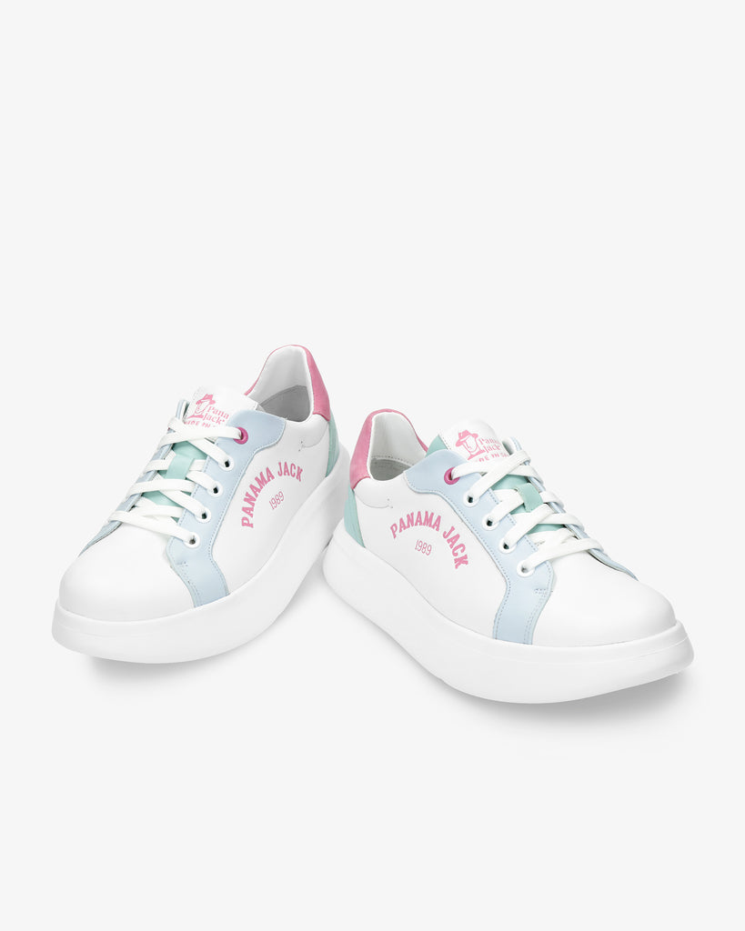 Yarely sneakers de piel con forro interior de piel. blanco